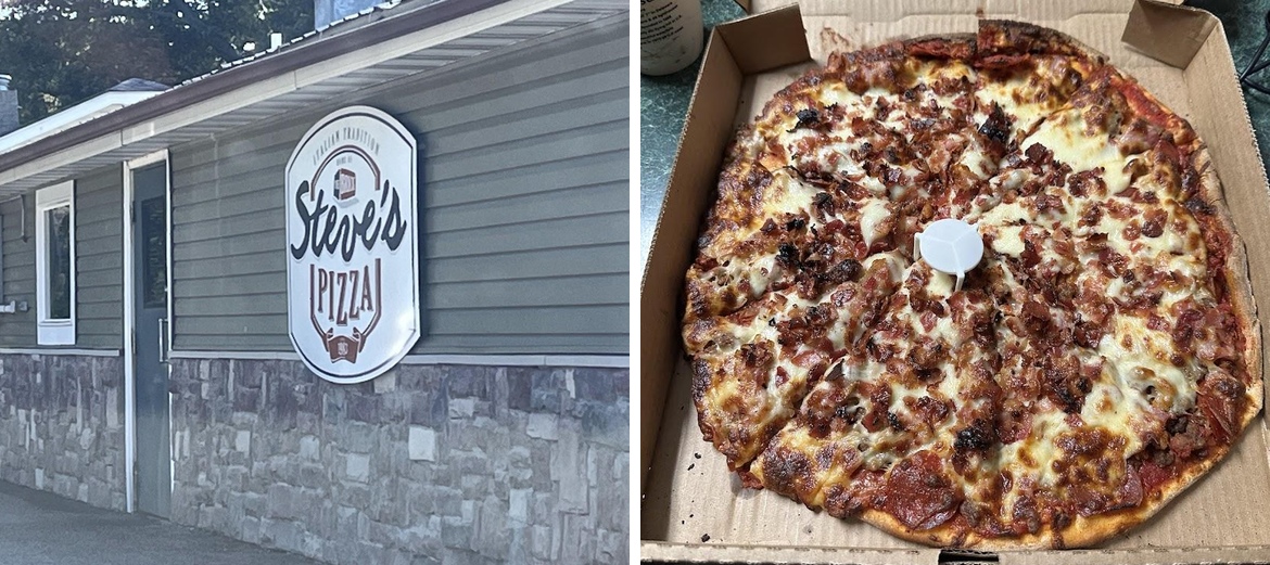 Steve's Pizza Menu